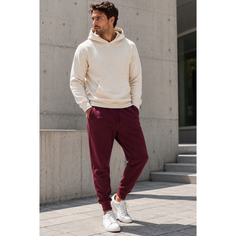 Y-3 Adidas Yohji Yamamoto Burgundy FT Cuff Joggers NWT Men's Small